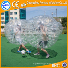 Giant clear human sized hamster ball, best selling inflatable buddy belly bumper ball